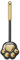 Brosse de Toilette en Silicone Patte de Chat de Dessin animé, organisateurs muraux, Nettoyage sans impasses, ustensiles de Nettoyage de Salle de Bains, WC à Domicile (Color : Black)