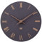 ACCSHINE Funkuhr Wanduhr MDF Holz Wanduhr Ohne TickgeräUsche Lautlos 30cm Quarz Batterie Groß Wanduhr Einfach zu Lesen für Zimmer Zuhause KüChe Schlafzimmer Büro Schule (Schwarz+numeri Romani)