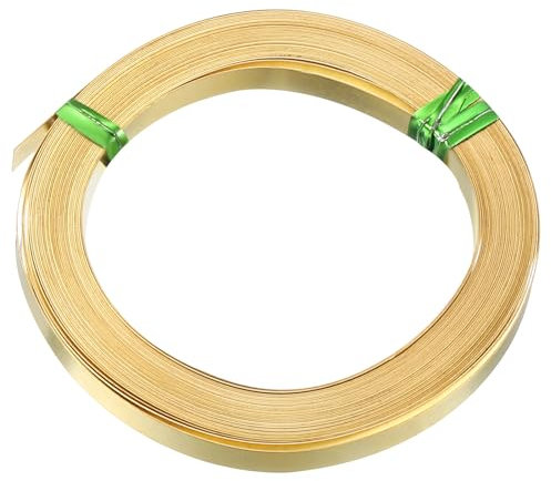 PATIKIL 30Gauge/0.25mm 6mm Width 19.69 Feet Flat Brass Wire for Jewelry Making DIY Crafts