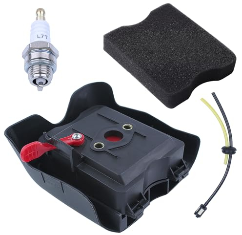 Mtanlo Kit di filtro dell'aria per motore decespugliatore accessorio filtro aria per tagliabordi, coperchio e alloggiamento filtro aria con filtri aria decespugliatore per 40-5CG430