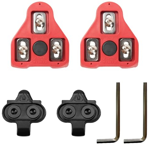 Wzhtuzi SPD Cleats Cleats, 2 Stück Fahrrad Schuhplattenset mit Schrauben Fahrrad Schuhplatten mit SPD für Cycling Fahrrad Schuhplatten