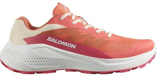 Salomon ALPHAGLIDE, Zapatos de senderismo para Mujer, Emberglow White Rouge Red, 38 EU