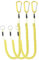PATIKIL 6.5ft Spring Fishing Lanyard, 3 Pack Retractable Coiled Tether Spiral Coil Keychain Cord with Metal Clip & Split Ring for Pliers Boating Fly Fishing, Yellow