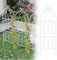 Treillis Mural De Jardin en Fer Forgé, Support pour Plantes Grimpantes, 150 X 51 Cm/200 X 51 Cm, Design Classique, pour Jardins, Serres, Cour(White,150 x 51cm)