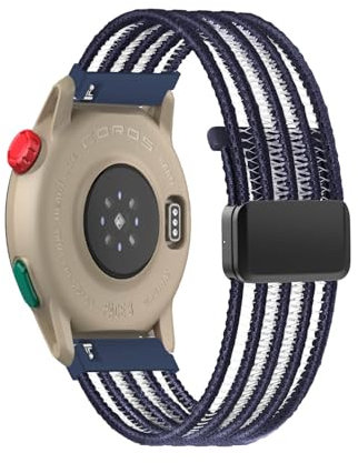 Bracelet Respirante pour COROS PACE 3 Bracelet de Montre, Élastique Squelette Tissu avec Fermoir Magnétique Réglable Hommes Femmes Sport Band de Remplacement Compatible avec COROS PACE 3 Sangle (6)