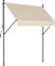 Auvent rétractable de véranda - 170 cm - Rétractable manuel - Sans vis - Pour l'extérieur - Porte extérieure - Auvent de carport - Pergola - Store à serrage rétractable
