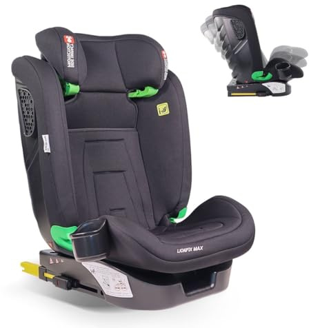 Mobiclinic® kids, Silla de coche, I-size, Isofix, Grupo 2/3, 36kg, 4-12 años, Evolutiva, 100-150cm, Protección lateral, Reposacabezas regulable, Reclinable 3 posiciones, Portabotellas