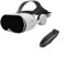 UTTASU Cuffie 3D VR per giochi mobili, film, visione ampia a 110°, occhiali regolabili per realtà virtuale con controller per iOS per telefoni Android, schermo da 5,5 a 6,7 pollici (nero)