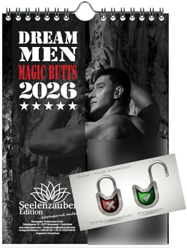 Sexy Dream Men Butts Kalender für 2026 DIN A5 Erotik Männer Mann - Seelenzauber