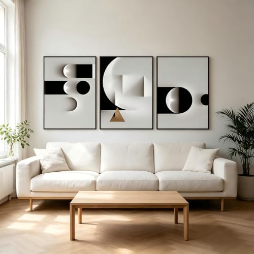 KAIDAARTLH Lot de 3 affiches murales bohèmes 40x60cm, affiches abstraites sur toile, décoration d'art moderne et minimaliste pour salon, chambre et bureau, sans cadre(A,3x40x60cm)