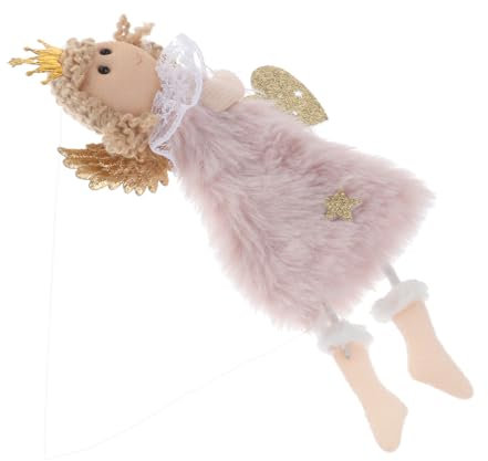TOPBATHY Engelspuppe Zum Aufhängen Weihnachtsbaumschmuck Partyzubehör Aus Plüsch Weihnachtsengel-dekorationspuppe Weihnachtsengel-anhängerpuppe Hängender Engel Für Weihnachten