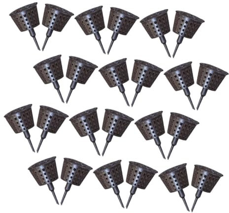 Toddmomy 30 Stück Kiesanhänger Für Betta Aquarien Holzkohle Für Pflanzen Kieselsteine ​​Für Aquarien Müslibehälter Hydrokultur Netztöpfe Betta Aquarium Schlauchendsprüher Aquarium