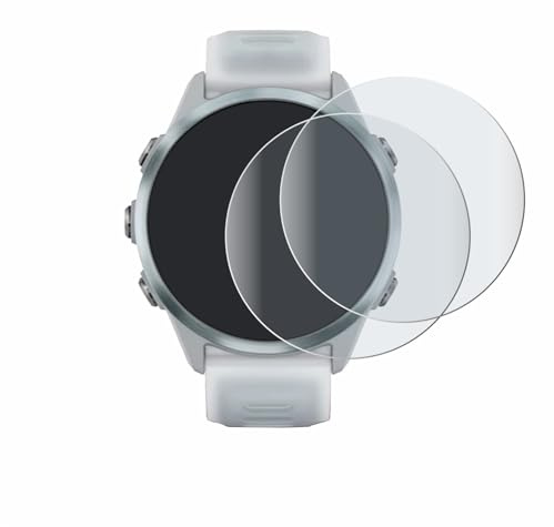 BROTECT Schutzfolie für Garmin Forerunner 570 | (42 mm) 2 Stück Entspiegelnder Displayschutz Made in Germany Matte Full-Screen Folie 3D Curved Anti-Reflexion Montage Kit