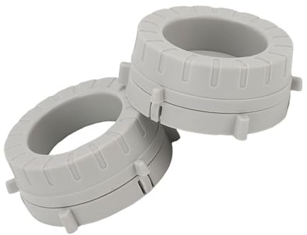Tomantery Nab Hub-Adapter, Ersatz, Langlebig, für B67 G8M2 Tonbandgerät, 10-Zoll-Öffner für Heimstudio-Einsatz, Kunststoff, Grau, Weiß, 2 Stück