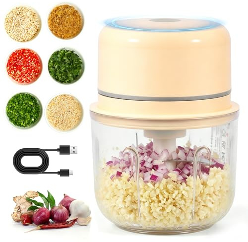 Mini Food Processor 450ml Mini Food Chopper USB Electric Food Blender