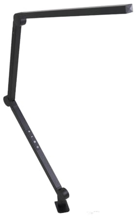 LUXULA LED Schreibtischlampe klemmbar - Monitor Lampe/Klemmleuchte für PC, Lampe dimmbar 10-100% - 5 Farbtemperaturstufen 3000K - 6500K - 120° Arbeitsplatzleuchte LED - 10W 450 lm - Schwarz