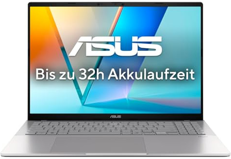 ASUS Vivobook S 16 S3607QA Copilot+ PC | 16 WUXGA 16:10 OLED Display | Snapdragon X X1-26-100 | 16GB RAM | 1TB SSD | Andreno GPU | Win11 Home | QWERTZ | Cool Silver