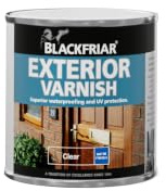Blackfriar BKFEVS250 Exterior Varnish UV77 250 ml, Clear Satin