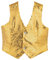 Dress Up America 744-M Gold Weste für Erwachsene Vollständig gefütterte Pailletten, Größe 8-10 Jahre (Taille: 76-82 Höhe: 114-127 cm)