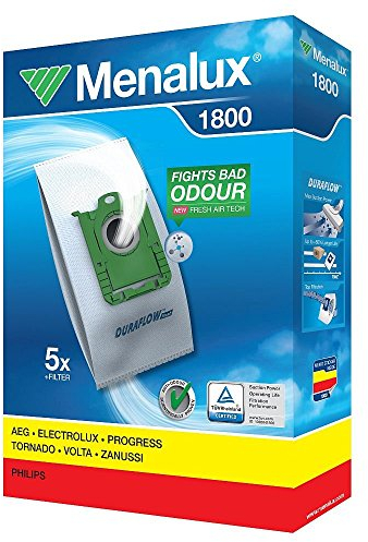 MENALUX 1800+1 FILTER,5xSTAUBBEUTEL+1FILTER Philips New York,Paris,Rio,Roma,Tokio,Venise,EasyLife FC8130 bis 8139,Expression FC8600 bis 8620
