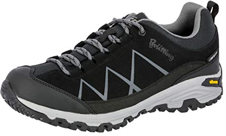 Brütting Unisex Kansas Trekking- & Wanderhalbschuhe, Schwarz Anthrazit, 38 EU