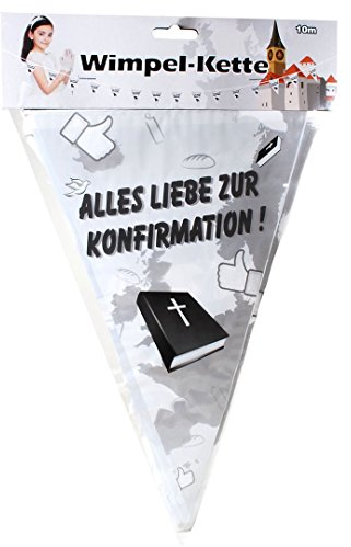 Udo Schmidt GmbH & Co Wimpelkette Alles Liebe zur Konfirmation, 10 m