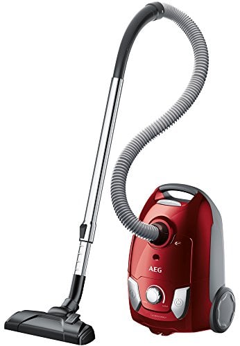 AEG VX4-1-WR-A Aspirapolvere con Sacchetto, 750 W, 3 kg, 80 Decibel, Polietilene espanso, Rosso