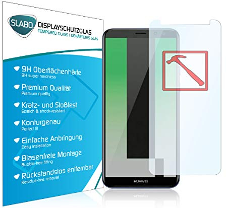 Slabo 3 x Premium Panzerglasfolie für Huawei Mate 10 Lite Panzerfolie Schutzfolie Echtglas Folie Tempered Glass KLAR 9H Hartglas