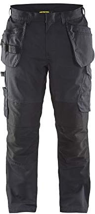 Blakläder 149613309998C146 Service Bundhose mit Nageltaschen Größe in Schwarz/Dunkelgrau, C146