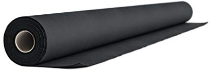 AROBA 2X Airlaid Tischdeckenrollen (Schwarz, 1,2 m x 24 m) - Stoffähnliche Tischdecke - Hochwertige Tischtuchrolle für Hotel, Catering, Geburtstag, Restaurants, Kommunion, Taufe