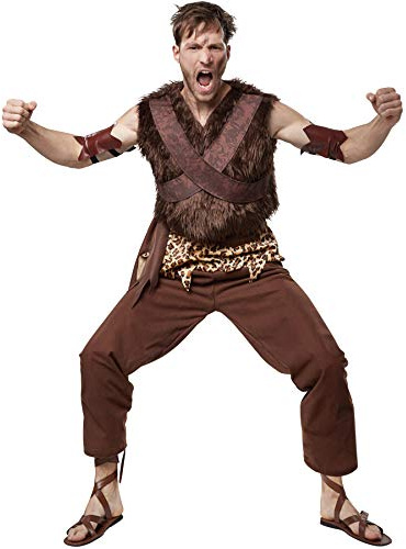 dressforfun 900575 - Men´s Costume Stone Age Clan Chief, Long Top with Spots (M | No. 302764)