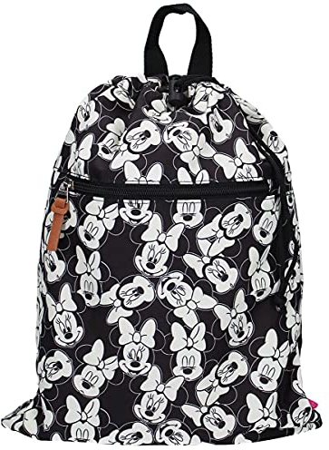 Disney Fashion Minnie Mouse Turnbeutel Sportbeutel - Schwarz und Weiß