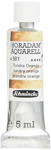 Schmincke – HORADAM AQUARELL, Super Granulation, Tundra Orange, 5 ml, sehr stark granulierende Farbtöne, feinste, Aquarellfarben