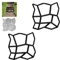 Relaxdays 2 Moldes para Hormigón, Forma Irregular, Plantillas Cemento, Pavimentar Caminos o Entrada, 3,5 x 35 x 35 cm, Negro