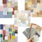 Scrapbook paper Block, 240 Blatt Motivblock Vintage Scrapbooking Papier,Gemustertes Hintergrundpapier Designpapier Karton Bastelpapier Für DIY Handwerk Foto Hintergrund Deko, Einseitig, 54-110mm