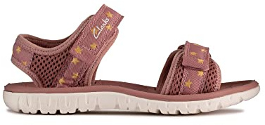Clarks Boy's Surfingtide T. Sandal, Dusty Pink, 4.5 UK