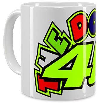 VR46 Tazza 46, Unisex, One Size, Bianco