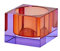 Gift Company Teelichthalter Sari XS, Windlicht, Dekolicht, Kristallglas, Lila, Orange, 3.7 cm, 1096902011