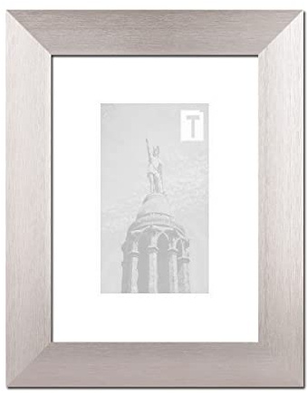 Aluminium-Bilderrahmen Zoe Alu gebürstet 59,4 × 84,1 cm A1 Museumsglas 2mm breit stabil