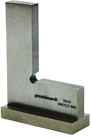 PIMALDAUM® Anschlagwinkel, 90°-Flachwinkel mit Anschlag, Schenkel 50 * 40 mm, gem. DIN 875/0, Edelstahl