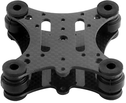 GreeSafety Zubehör für Drohnen for F14557 FPV Kohlefaser-Antivibrationsplatte Gummibälle for DJI Phantom 1 2 Gimbal Mount Quadcopter for Gopro Hero 2 3 PTZ