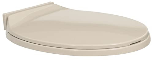WIFESE Abatant WC à Fermeture en Douceur Abricot Ovale 46x34 cm Siège de Toilette Facile à Nettoyer Lunette de Toilette Cuvette Toilette Planche WC pour Maison Restaurant Magasin Hôtel