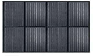 400W Chargeur Solaire Portable Panneau Solaire Portable 2 Ports USB 1 Port CC Portable étanche QC3.0 Charge Rapide pour Le Camping Les téléphones Portables la Banque d'alimentation(Size:400W)