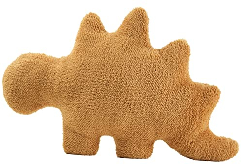 Dino Nugget Kissen, Dino Kuscheltier, Dino Chicken Nugget Pillow Kuscheltier, Stofftier Dino Plüschtiere Puppe, Kreatives Plüschtier Geschenke für Kinder Weihnachten Geburtstags