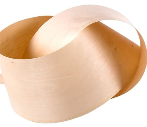 CONROS 1 Rouleau placage de Bouleau Naturel placage de Bois Mince Panneau décoratif Solide Peau extérieure Haut-Parleur Meubles Guitare Armoire Portes Bricolage