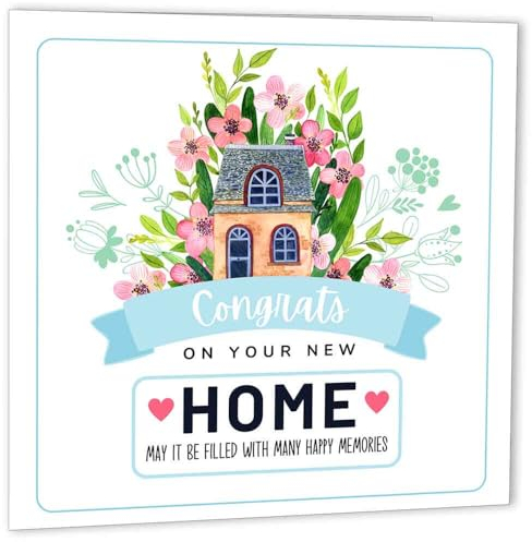 Happy New Home Card Congrats – Happy Memories – Biglietto di inaugurazione della casa nuova