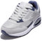 JOMIX Zapatillas Hombre Verano Zapatillas Running Hombre Zapatillas Deportivas Hombre con Colchón de Aire Gimnasio Correr Tenis, Gris Azul, 42 EU