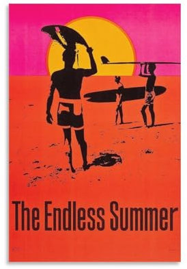 REDCHAMBER 1966 Surf-Dokumentarfilm The Endless Summer Poster, Druck, Fotokunst, Malerei, Leinwand, Poster, Zuhause, moderne Dekoration, Poster, 30 x 45 cm