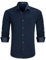 Enlision Mens Shirts Long Sleeve Button Up Dress Formal Texudo Midnight Blue a Shirts for Men UK Regular Fit with Pocket for Casual Work Office M