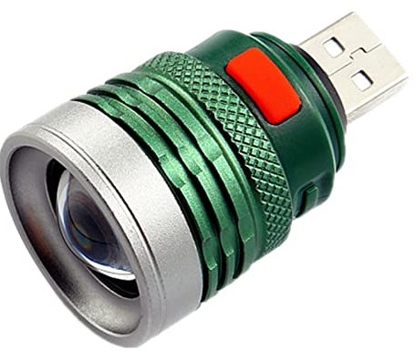 MHADBKH Super-Bright LED Tactical-Flashlight Long Lights Zoomable-USB Rechargeable Flashlights for Campings